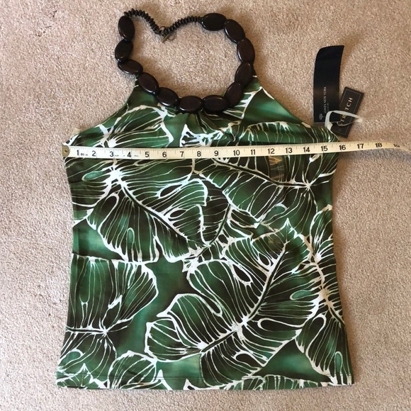 NWT Jones New York Palm Print Halter Top - Picture 9 of 10